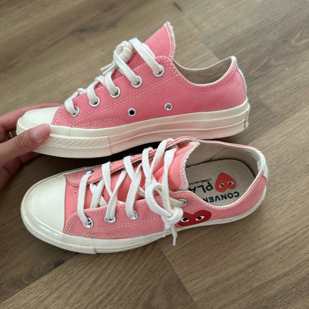 Pink Comme De Garçon Converse